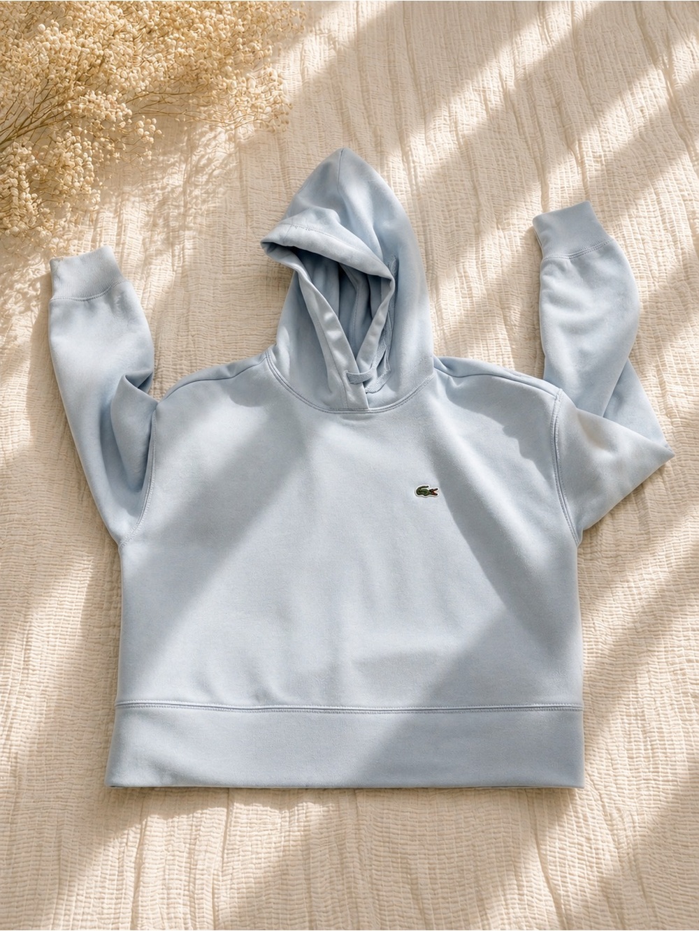 Lacoste Light Blue Women’s Hooded Sweatshirt